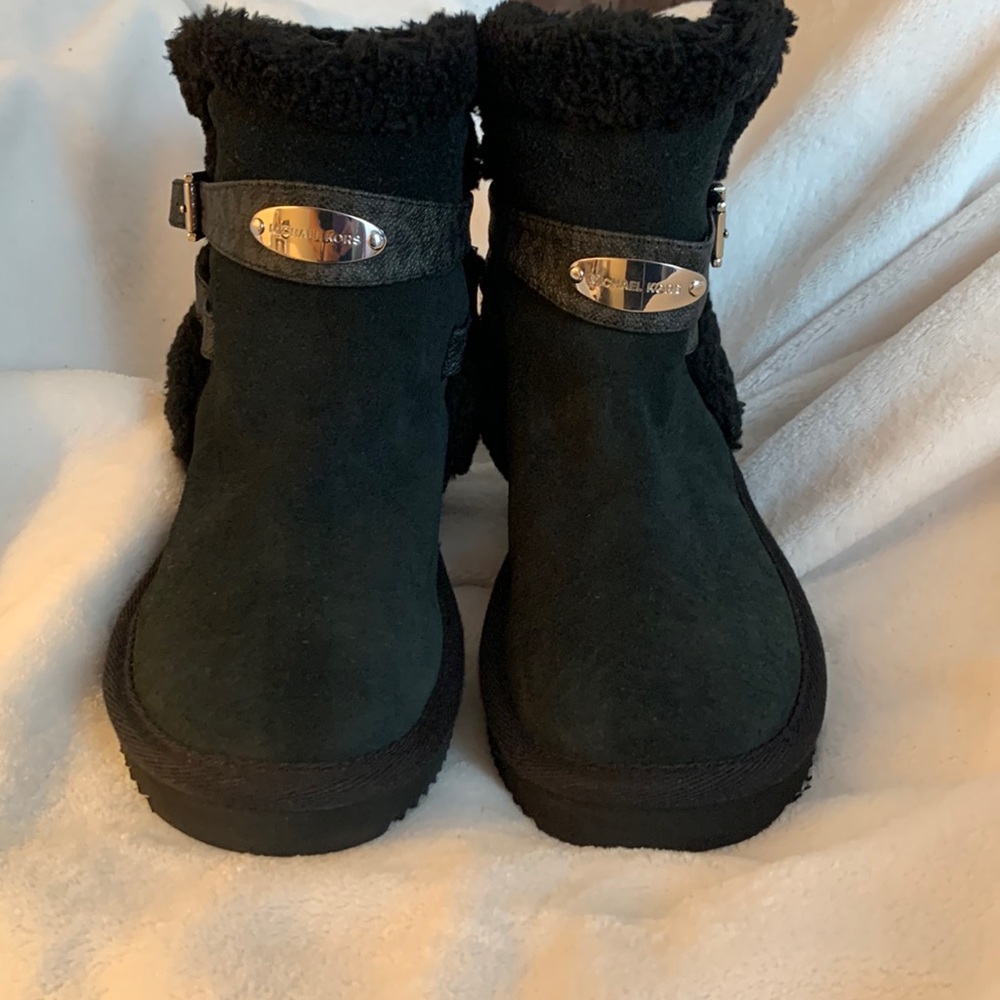 Black leather Michael Kors boots! Great for winter weather and comfortable!
